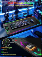 Magnetic Wireless Charging Mouse Pad Gaming, 31.5"x15.8" Large Desk Mat - Image 4