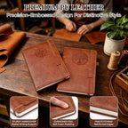 5 Pack College Ruled Notebook Bulk, A5, 192 Pages Line Journal Set, Compass - Image 4