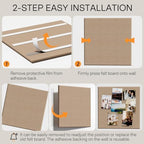 MaxGear Extra Large Bulletin Board 72" x 48", Tan Felt Wall Tiles Pushpins - Image 4