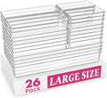 Criusia Large Drawer Organizer Bins 26 Pack | Complete 5 Size Clear Plastic Kitchen Drawer Organizers for Utensils | Bathroom Drawer Organizer Trays | Versatile for Makeup Office Organization by Criusia