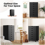 OLIXIS 7 Drawer File Cabinet on Wheels, Printer Stand - Image 6