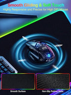 Magnetic Wireless Charging Mouse Pad Gaming, 31.5"x15.8" Large Desk Mat - Image 6