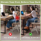 Double Step Foot Rest Under Desk, 5-Height Adjustable - Image 4