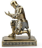 Medieval Warrior Knight Pen Holder Fun Desk Accessories Paperweight Bronze - Image 4