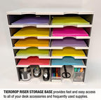 Ultimate Office TierDrop Riser Storage Base, Lifts Sorter 5 inches, 2 Slots - Image 4