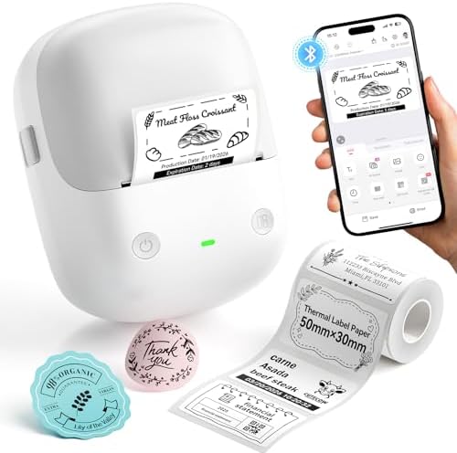 NIIMBOT B2 Label Maker Machine with Tape for Home Office, Gray White by NIIMBOT%C2%AE