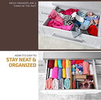 6-Pack Drawer Dividers 2.6-Inch High Dresser Drawer Organizer 16 to 22 Inch - Image 5