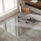 GLSLAND 54"x32" Tempered Glass Chair Mat， Office Chair Mat for Carpet - Image 7