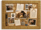 16x20 Cork Bulletin Board with Vintage Gold Frame for Memorabilia Tickets by FOLKOR