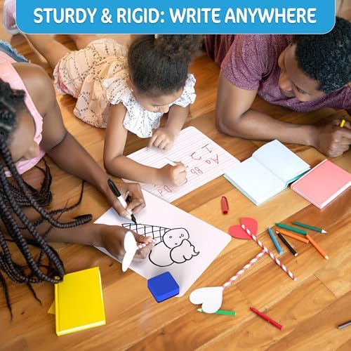 10 Pack 9x12 Small White Board for Students - Small Dry Erase Boards - Double Sided Mini Whiteboard - Smal Whiteboards Lapboards - Personal Dry Erase Board Kids - Mini White Boards for Classroom - Image 6