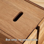 LiTY Acacia Wood Cable Management Box, Wooden Cord Hider & Organizer for Power Strip, Electrical Hiding, TV Wires, Desk & Floor Cables - Office Under Desk Cable Storage Box for Wire - Image 6