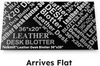 Nekmit Leather Desk Blotter Pad 36 x 20 Inches, Flat, Non-Slip, Waterproof, Green - Image 7