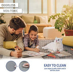 Amyracel Clear Chair Mat for Low Pile Carpet, 53'' x 45'' Thick Computer Desk Chair Mat for Carpeted Floors, Easy Glide Plastic Floor Mat for Office Chair on Carpet Protection (45'' x 53'' with Lip) - Image 4