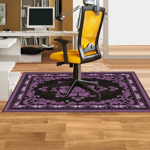 Office Chair Mat for Hardwood Floor Desk Chair Mat (Purple, 48“x60”) - Image 2