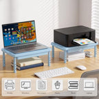WALI 3 Height Adjustable Computer Monitor Stand with Storage, up to 44 lbs - Image 2