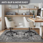 36"x60" Office Chair Mat for Hardwood Floor, Non-Slip Washable Black - Image 5