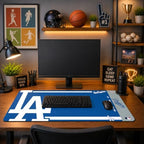 SOAR MLB Official Established Primary Logo Wordmark Home Office Desk Pad Mouse Pad Mat 35" x 16" (Los Angeles Dodgers, Los Angeles Dodgers) - Image 3