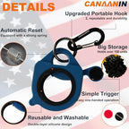 Zip Tie Holder Cable Tie Holder Heavy-Duty Colored Upgraded for Tool Belt Electrician Tool Tradie Bits Organized Strong Efficient Storage Reusable Portable 8 Pack (Blue) - Image 4