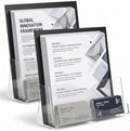 2 Pack 8.5x11 Inch Brochure Holder with Business Card Holder by Unknown