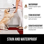 GORILLA GRIP Cushioned Kitchen Mats for Floor, 2 PK, 17x29+17x59, Red - Image 4