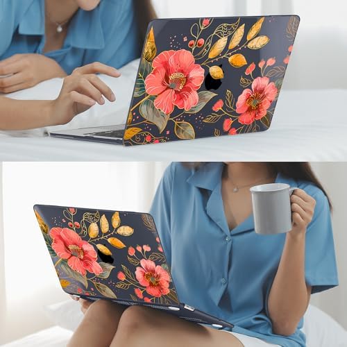 Mektron Case for 2026 MacBook Neo 13-inch A18 Pro chip A3404 Laptop Cover with 13-inch (Diagonal) Liquid Retina Display+ Keyboard Cover+ Screen Protector, Floral C339 - Image 7