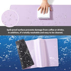 Light Pink Mouse Pad, Keyboard and Mouse Mat XXXXL 39.4” x 19.7” - Image 3