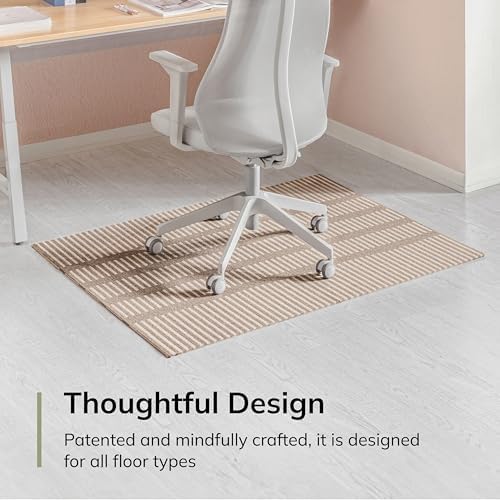 Anji Mountain 48" x 36" Rug'd Office Chair Mat for Carpet & Hardwood Floor - Image 3