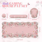 iCasso Pink Keyboard Mat 35.4"x15.7", Desk Protector for Classroom - Image 5