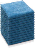 E-Cloth Microfiber Cloth, World's Leading Premium Microfiber Cleaning Cloth, Twice as Durable as Competition, 1 Year Guarantee, Ideal for Kitchen, Countertops, Sinks, and Bathrooms, Blue, 12 Pack by E-Cloth