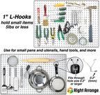 Pegboard Hooks 60-Pack 1” + 2" + 4” L Hook - Zinc Plated - Will Not Fall Out - Fits Any Peg Board - Organize Tools, Accessories, Workbench, Garage Storage, Kitchen, Craft or Hobby Supplies, Jewelry - Image 3