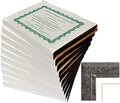 Walnut Grove Slide-in Certificate Plaque and Document Holder (10 Pack-Gray Marble) by Walnut+Grove