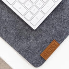 Desky Cork/Felt Desk Pad Large 24.4x11.8 inches Light Grey - Image 7