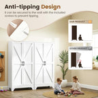 Yizosh Metal Storage Cabinet with Doors and 4 Adjustable Shelves - Image 5