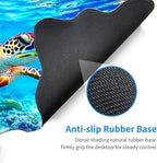 Desk Mat, Mouse Pad with Wrist Rest, 4-in-1 Large Mouse Pads for Desk, Ergonomic Mouse Pad and Keyboard Wrist Rest Gaming Keyboard Mat for Office,Colorful Sea Turtle in Ocean - Image 4
