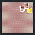 PinPix 16x16 inch Cork Bulletin Board. This Decorative Framed Pin Board Comes with Diamond Pattern in Pink and Beige Design and Satin Black. Ideal for Home, Office Decor or School (PinPix-290) by PinPixBulletinBoards
