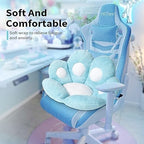 Ditucu Cat Paw Cushion Kawaii Chair Cushions 31.4 x 27.5 inch Cute Stuff Seat Pad Comfy Lazy Sofa Office Floor Pillow for Gaming Chairs Room Decor Blue - Image 2