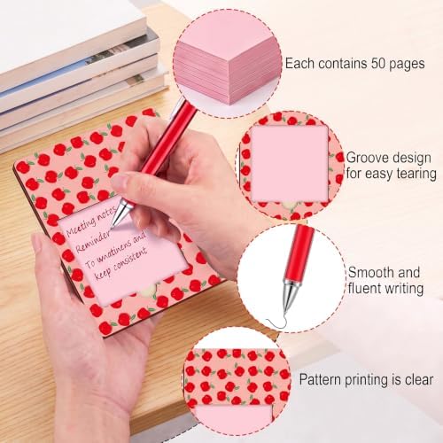 Eaasty 24 Set Back to School Gift for Teacher Wooden Sticky Note Holder Set - Image 4