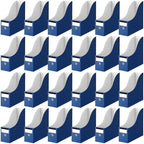 Thenshop 24 Pcs Magazine Files Cardboard Holders,Classic,Navy Blue by Thenshop