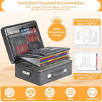 DocSafe 6400°F Fireproof Document Box with Lock, 10 Layers Heat Insulated - Image 5