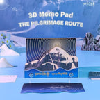 3D Memo Pad, 3D Calendar 2027, Time Piece Calendar, Tear-Off Calendars 2027, 3D Paper Carving Art Memo Pad, Art Carving Sticky Notes for Office Home Gifts Ornaments (Mount Kailash) - Image 2