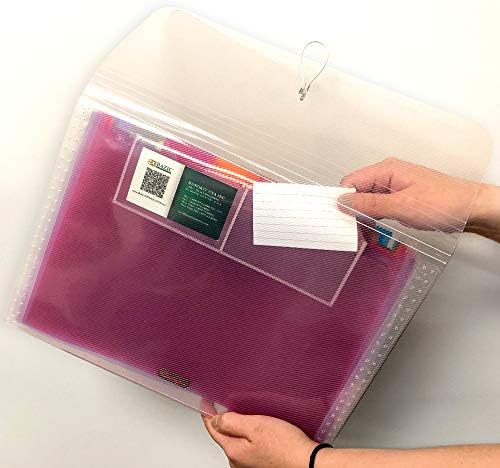 BAZIC Products Rainbow 7-Pocket Poly Expanding File, A4/Letter Size, 4-Pack - Image 5