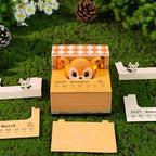 3D Art Calendar Memo Pad 2027,Desk Time Piece Calendar 3D Woodland Fawn Notepad Creative Rip Away Calendar Paper Carving Note - Image 4