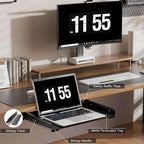 Under Desk Laptop Drawer, 22.8'' Wide Pull-Out Tray – Metal Perforated Bottom for Heat Dissipation, Sliding Track, Under-Desktop Storage for Laptop & Accessories - Image 6