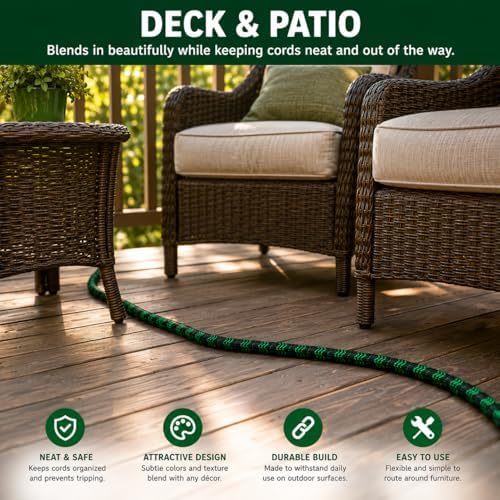 Cable Sleeve 1 Inch x 50FT Self-Wrapping Wire Loom - Image 5