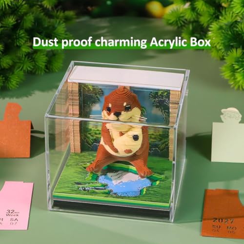3D Calendar 2027 with Light Tear Away Timepiece Calendar for Desktop Decor - Image 4