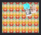 PinPix 17x14 inch Cork Bulletin Board. This Decorative Framed Pin Board Comes with Abstract Pattern in Color Design and Satin Black. Ideal for Home, Office Decor or School (PinPix-564) by PinPixBulletinBoards