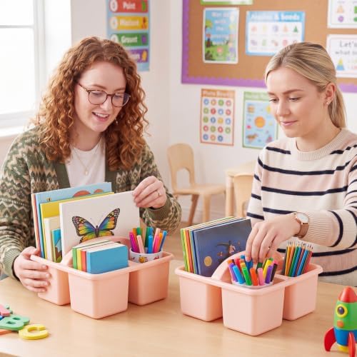 Geelin 24 Pack Classroom Caddy Bulk, 8 x 6.7 x 3.5 inches, Pink - Image 2