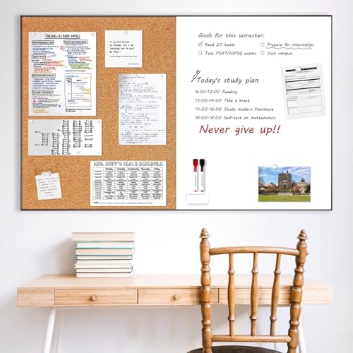 ARCOBIS Cork Board White Board Combo for Wall - Image 5