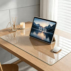 20 x 32 inch Dry Erase Desk Mat, Tempered Glass Desk Pad, Clear Desk Matt for Desktop, Desk Mat Clear, Glass Top for Desk, Desk Top, Smooth Glass Desk Mat for Writing, Gaming, Office & Daily Use - Image 7