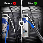1-1/2" Cable Management Loom Wrap Sleeve Cord Wire Hider Organizer Covers - Image 4